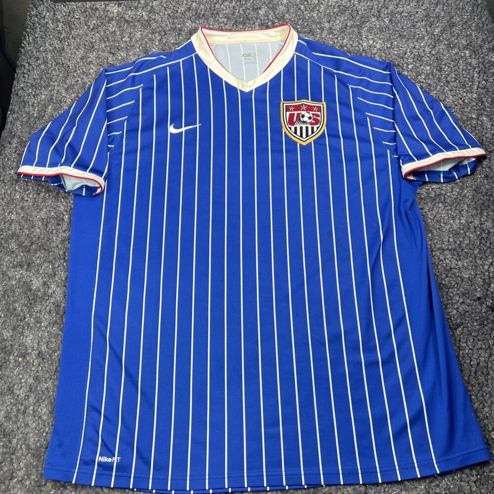 2007 Nike USA Soccer Jersey USMNT United States National Team Copa Striped XXL